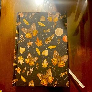 It could be used for Notebook, journal or diary.Hardcover butterfly fall leaves